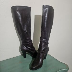 Franco Sarto Dark Brown Heeled Boots